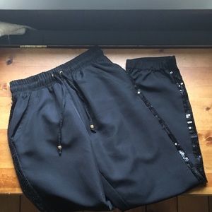 Japna Kids Girls size 7 black sequin dress pant